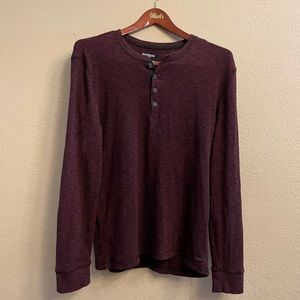Express waffle long sleeve size large